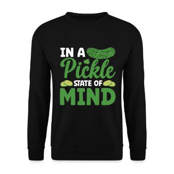Cucumber Cucumber Food Lover Cucumber Lover - Unisex Sweatshirt - black - Front - Alina (178cm) & Michal (187cm)