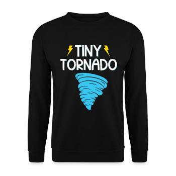 Drôle Tornade Hurricane Weather Chaser - Sweat-shirt Unisexe - noir - Devant - Alina (178cm) & Michal (187cm)