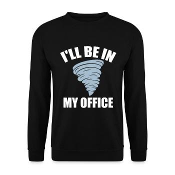 Drôle Tornade Hurricane Weather Chaser - Sweat-shirt Unisexe - noir - Devant - Alina (178cm) & Michal (187cm)