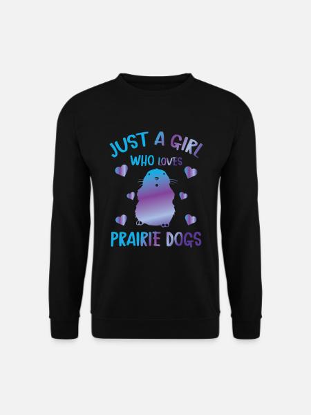 Sjov prærie-hund elsker sjov gnaver - Unisex sweater - sort