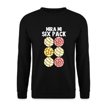 Concha Pan Dulce y Chisme Mexican - Unisex Sweatshirt - black - Front - Alina (178cm) & Michal (187cm)