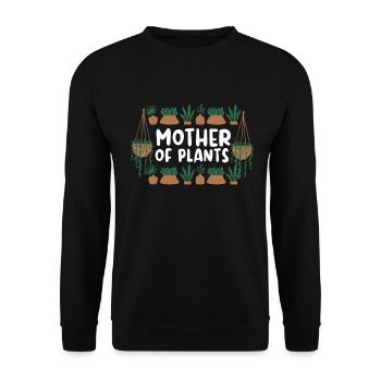 Plante Mère Mère Jardin Plantes Fleur - Sweat-shirt Unisexe - noir - Devant - Alina (178cm) & Michal (187cm)