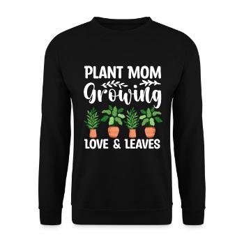 Plante Mère Mère Jardin Plantes Fleur - Sweat-shirt Unisexe - noir - Devant - Alina (178cm) & Michal (187cm)