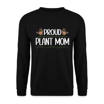 Plante Mère Mère Jardin Plantes Fleur - Sweat-shirt Unisexe - noir - Devant - Alina (178cm) & Michal (187cm)