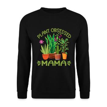 Plante Mère Mère Jardin Plantes Fleur - Sweat-shirt Unisexe - noir - Devant - Alina (178cm) & Michal (187cm)