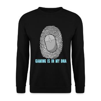 PC Joueur Vidéo Ordinateur Nerd Jeux WASD - Sweat-shirt Unisexe - noir - Devant - Alina (178cm) & Michal (187cm)