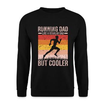 Papa coureur de marathon Entraîneur Marathonien - Sweat-shirt Unisexe - noir - Devant - Alina (178cm) & Michal (187cm)