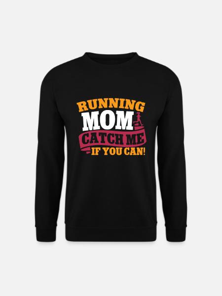 Running Mom Marathon Runner Jogging - Sweat-shirt Unisexe - noir
