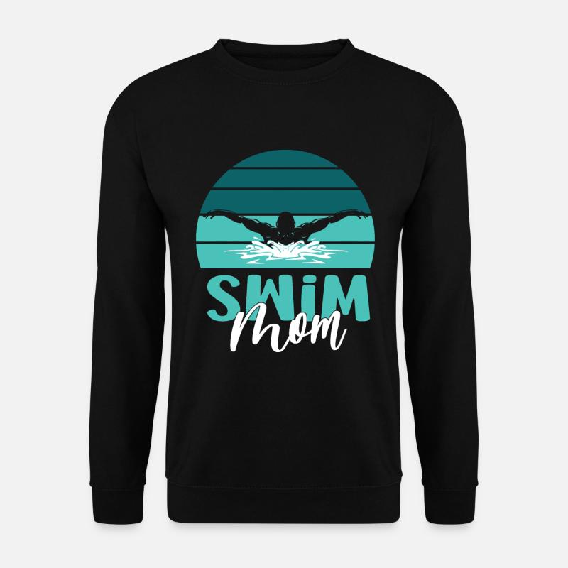 Schwimmschwimmer Mom Swim Mutter - Unisex Pullover - Schwarz