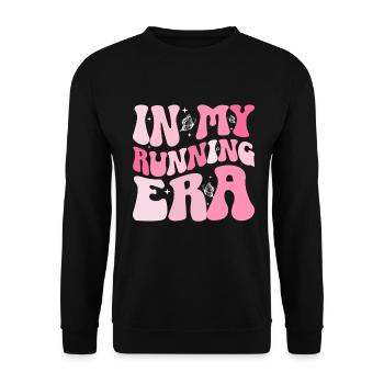 Runner Girls Running Cross Country Track Marathon - Unisex Pullover - Schwarz - Vorne - Alina (178cm) & Michal (187cm)