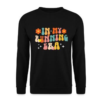 Runner Girls Running Cross Country Track Marathon - Unisex Pullover - Schwarz - Vorne - Alina (178cm) & Michal (187cm)