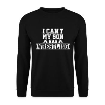 Lutte Papa Lutteur Hommes Fête des Pères - Sweat-shirt Unisexe - noir - Devant - Alina (178cm) & Michal (187cm)