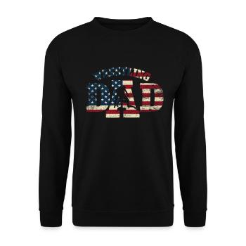 Wrestling Dad Wrestler Men Father's Day - Unisex Sweatshirt - black - Front - Alina (178cm) & Michal (187cm)