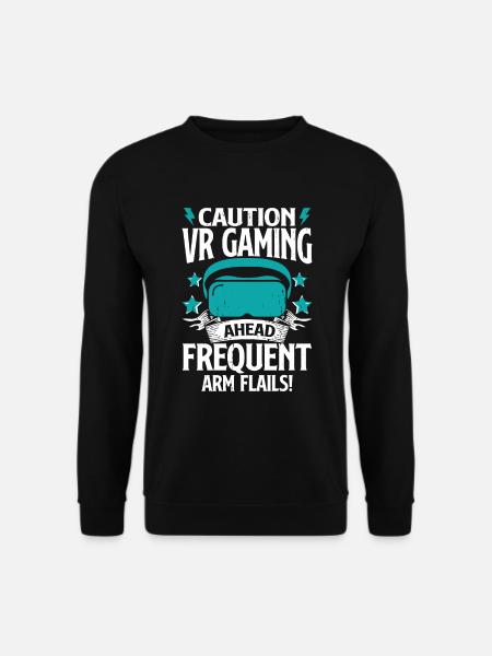 Virtual Reality VR Gamer Funnz - Unisex Sweatshirt - black