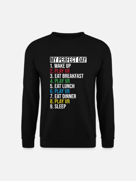 Virtual Reality VR Gamer Funnz - Unisex Sweatshirt - black