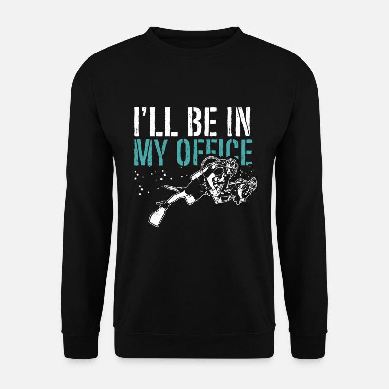 Diving Diver Ocean Lovers - Unisex Sweatshirt - black