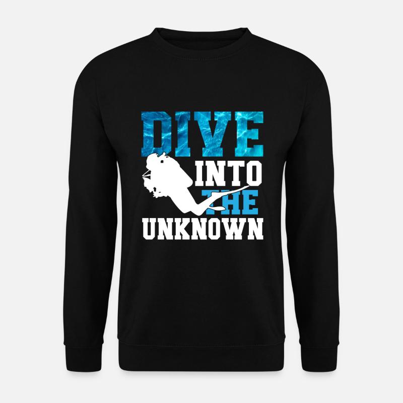 Diving Diver Ocean Lovers - Unisex Sweatshirt - black