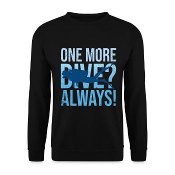 Tauchschung Taucher Ozeanliebhaber - Unisex Pullover - Schwarz - Vorne - Alina (178cm) & Michal (187cm)