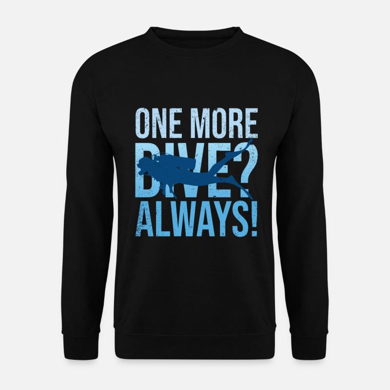 Diving Diver Ocean Lovers - Unisex Sweatshirt - black