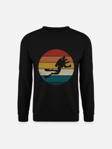 Diving Diver Ocean Lovers - Unisex Sweatshirt - black