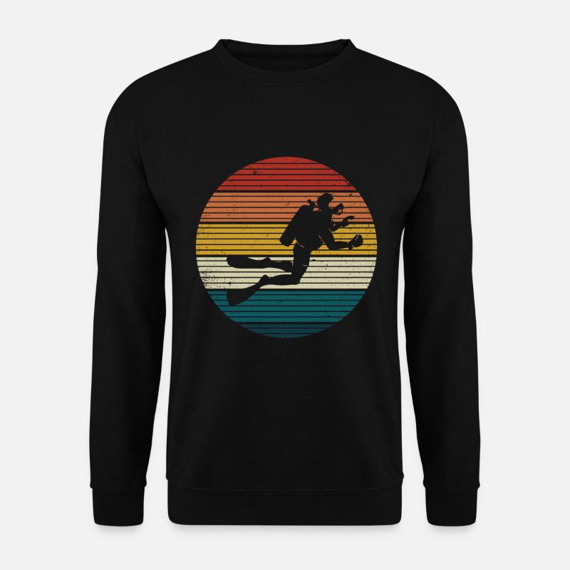 Plongée Plongeur Amoureux de l’océan - Sweat-shirt Unisexe - noir