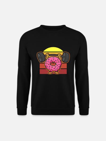 Donut PowerLifting Workout - Haltérophile - Sweat-shirt Unisexe - noir