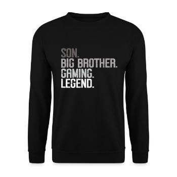 Big Brother Video Gamer New Brother Gaming - Sweat-shirt Unisexe - noir - Devant - Alina (178cm) & Michal (187cm)