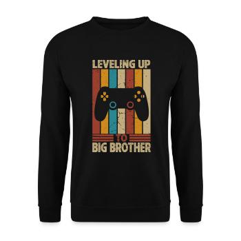 Big Brother Video Gamer New Brother Gaming - Sweat-shirt Unisexe - noir - Devant - Alina (178cm) & Michal (187cm)