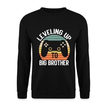 Big Brother Video Gamer New Brother Gaming - Sweat-shirt Unisexe - noir - Devant - Alina (178cm) & Michal (187cm)