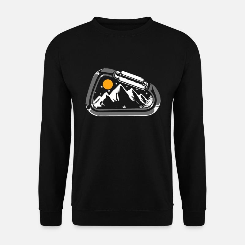 Klettern Mountain Boulder Climble Climber - Unisex Pullover - Schwarz