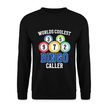 Bingo Caller Bingo Player Gambling Lottery - Unisex Sweatshirt - black - Front - Alina (178cm) & Michal (187cm)