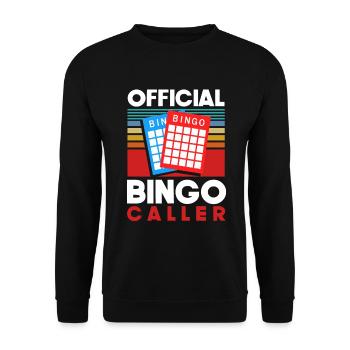 Bingo Caller Bingo Player Gambling Lottery - Unisex Sweatshirt - black - Front - Alina (178cm) & Michal (187cm)