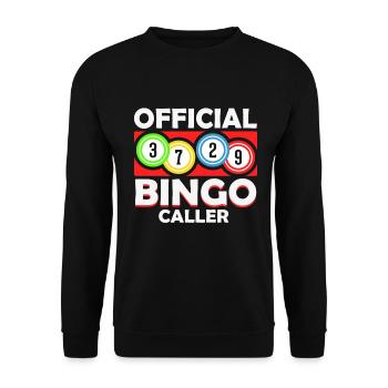 Bingo Caller Bingo Player Gambling Lottery - Unisex Sweatshirt - black - Front - Alina (178cm) & Michal (187cm)