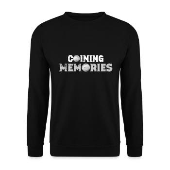 Collectionneurs de pièces de monnaie Numismatique Collectionner des pièces de monnaie - Sweat-shirt Unisexe - noir - Devant - Alina (178cm) & Michal (187cm)