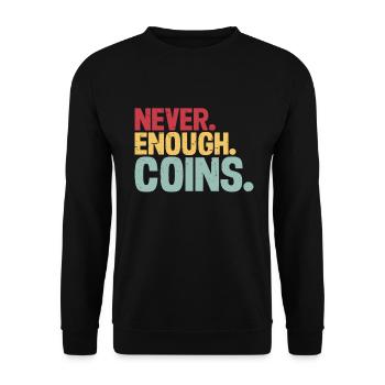 Collectionneurs de pièces de monnaie Numismatique Collectionner des pièces de monnaie - Sweat-shirt Unisexe - noir - Devant - Alina (178cm) & Michal (187cm)