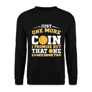 Collectionneurs de pièces de monnaie Numismatique Collectionner des pièces de monnaie - Sweat-shirt Unisexe - noir - Devant - Alina (178cm) & Michal (187cm)