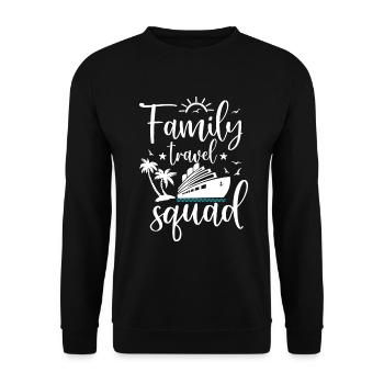 Cruise Family Trip Family Patry Ship Holidays - Unisex Sweatshirt - black - Front - Alina (178cm) & Michal (187cm)