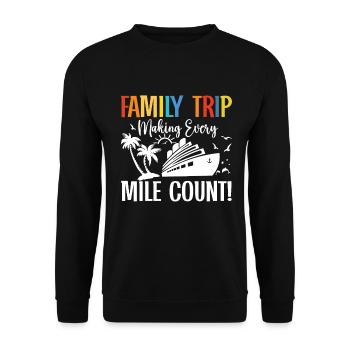 Cruise Family Trip Family Patry Ship Holidays - Unisex Sweatshirt - black - Front - Alina (178cm) & Michal (187cm)