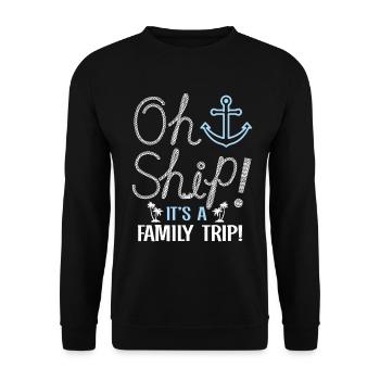 Cruise Family Trip Family Patry Ship Holidays - Unisex Sweatshirt - black - Front - Alina (178cm) & Michal (187cm)