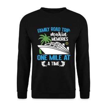 Cruise Family Trip Family Patry Ship Holidays - Unisex Sweatshirt - black - Front - Alina (178cm) & Michal (187cm)