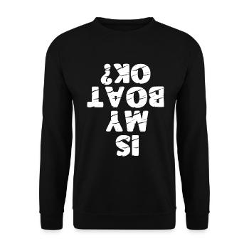Rowboot Der Crew Boot Rowboot Rower Rowes Rower - Unisex Pullover - Schwarz - Vorne - Alina (178cm) & Michal (187cm)