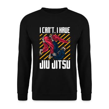 Jiu Jitsu Brésilien BJJ MMA Grappling - Sweat-shirt Unisexe - noir - Devant - Alina (178cm) & Michal (187cm)