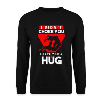 Jiu Jitsu Brésilien BJJ MMA Grappling - Sweat-shirt Unisexe - noir - Devant - Alina (178cm) & Michal (187cm)