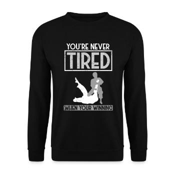 Jiu Jitsu Brésilien BJJ MMA Grappling - Sweat-shirt Unisexe - noir - Devant - Alina (178cm) & Michal (187cm)