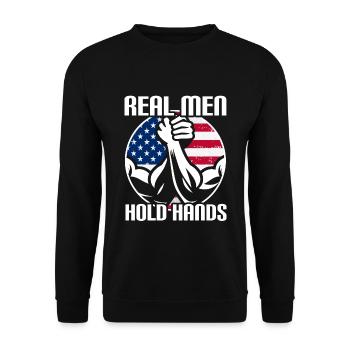 Arm Wrestling Armwrestling Arm Wrestler - Unisex Sweatshirt - black - Front - Alina (178cm) & Michal (187cm)