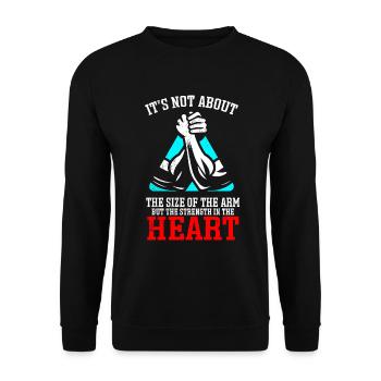 Arm Wrestling Armwrestling Arm Wrestler - Unisex Sweatshirt - black - Front - Alina (178cm) & Michal (187cm)