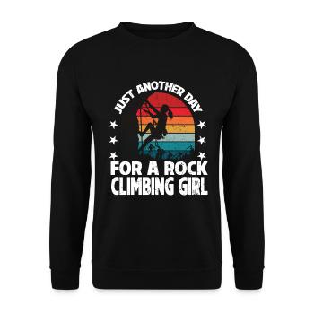 Grimpeur Escalade Montagne - Sweat-shirt Unisexe - noir - Devant - Alina (178cm) & Michal (187cm)
