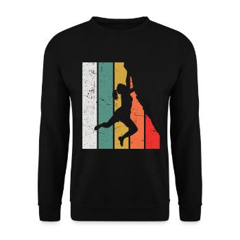 Grimpeur Escalade Montagne - Sweat-shirt Unisexe - noir - Devant - Alina (178cm) & Michal (187cm)