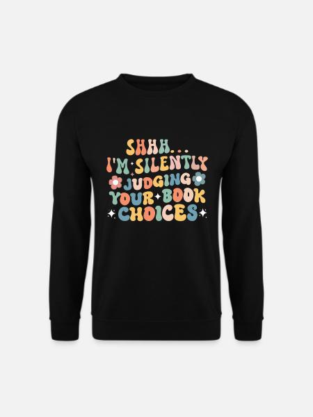 Groovy Reading Librarian Funny Library - Unisex Sweatshirt - black