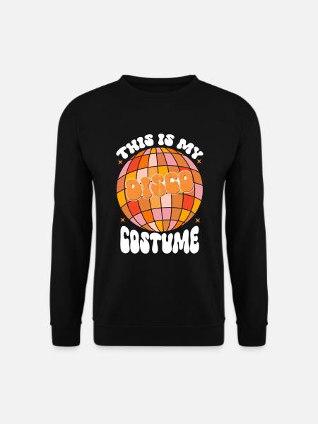 Disco Groovy Hippie des années 70 des années 80 Vintage Seventies - Sweat-shirt Unisexe - noir